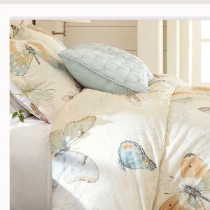 Pottery Barn Butterfly King Duvet, 2 Euro cases